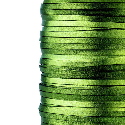 LACING YELLOW GREEN FOIL 3MM X 100MT