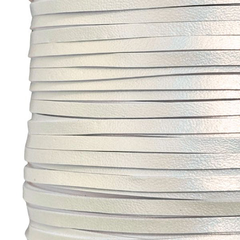 LACING WHITE GOLD SPARK 3MM X 100MM