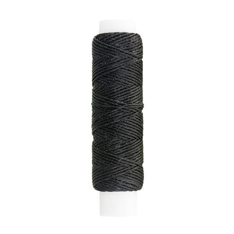 THREAD WAXED FINE 25YD BLACK