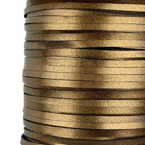 LACING BRONZE METALLIC 5MM X 50MT